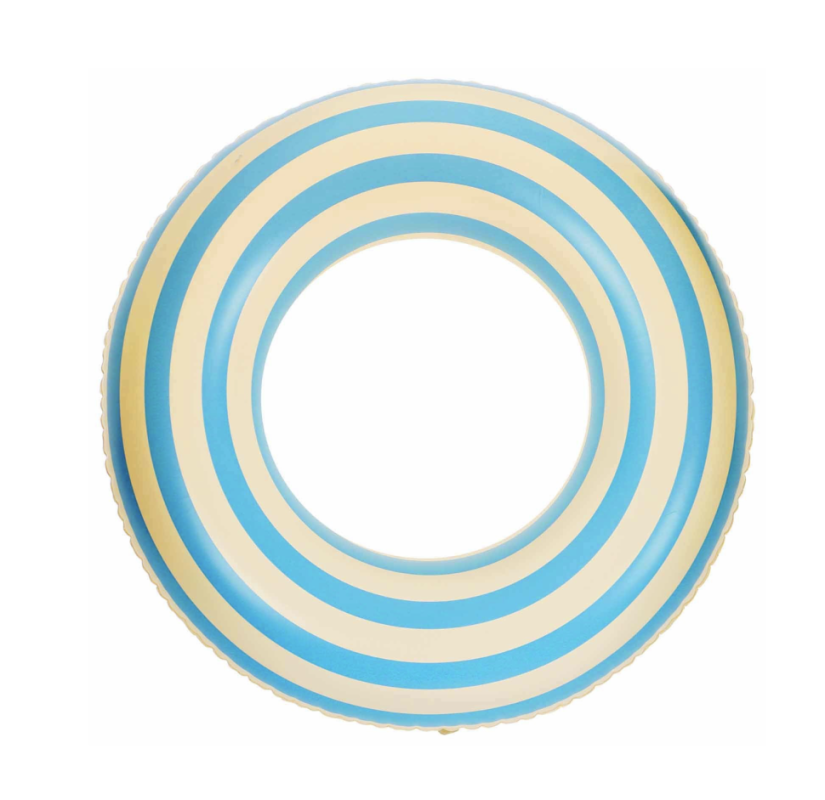 Круг для плавания 60 см, цвет белый/голубой Круг для плавания 60 см, цвет белый/голубой