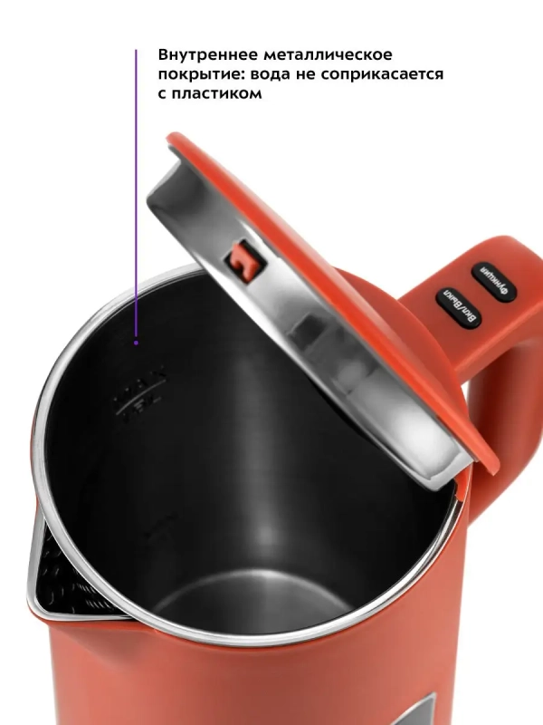 Чайник электрический металлический пластик КТ-6115 - 1.5 л Чайник электрический металлический пластик КТ-6115 - 1.5 л