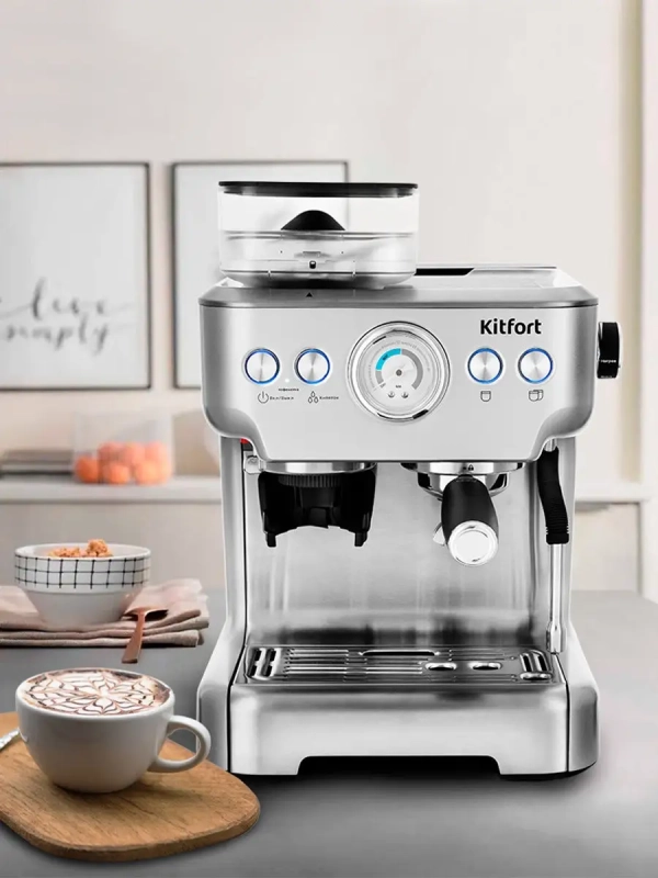 Кофейная станция кофеварка рожковая КТ-755 - 1620 Вт - 2.7 л