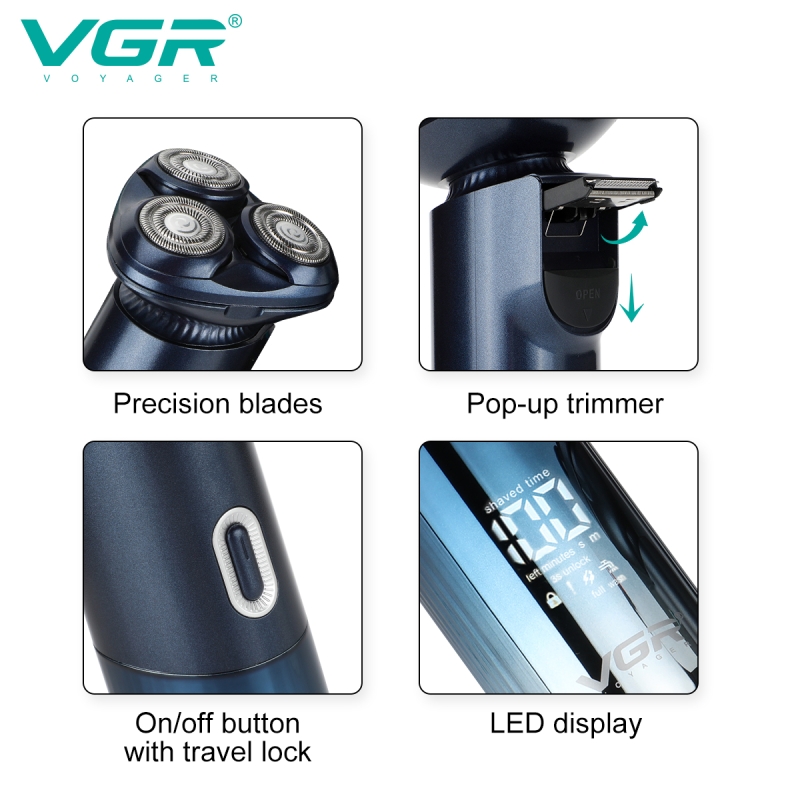 Электрическая бритва VGR V-392 Золотая Электрическая бритва VGR V-392 Золотая