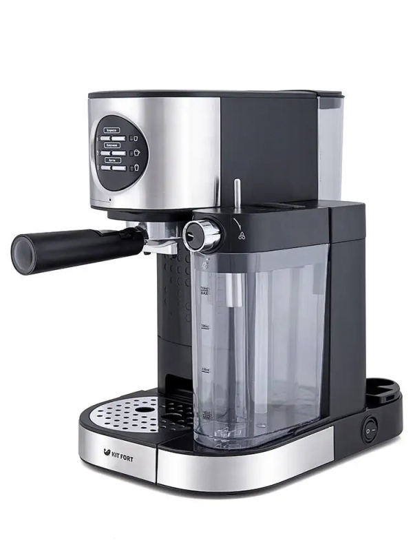 Кофеварка рожковая электрическая КТ-703 - 1470 Вт - 1.2 л Кофеварка рожковая электрическая КТ-703 - 1470 Вт - 1.2 л