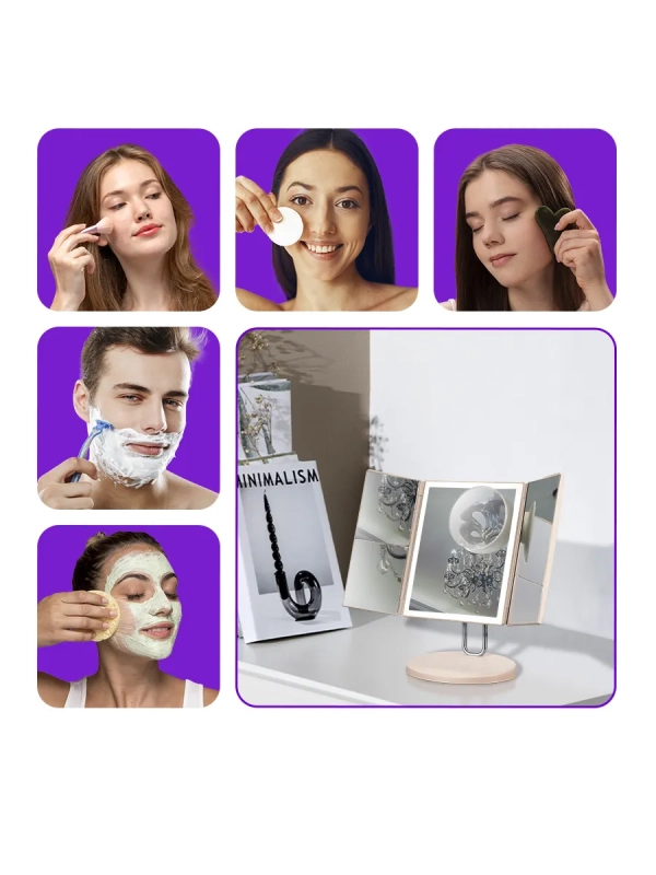 Косметическое зеркало с подсветкой и увеличением КТ-4120 Косметическое зеркало с подсветкой и увеличением КТ-4120