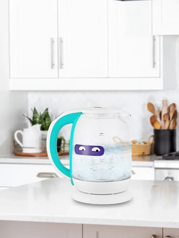 Чайник электрический стеклянный с подсветкой КТ-6140 - 1.7 л Чайник электрический стеклянный с подсветкой КТ-6140 - 1.7 л