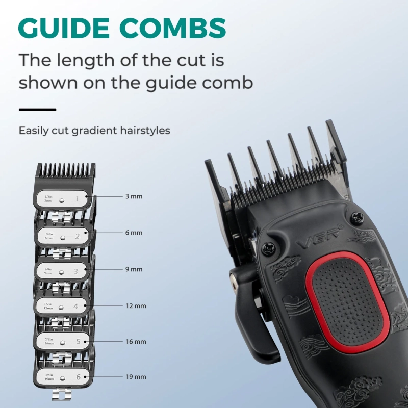 Машинка для стрижки волос VGR V-016 Синяя Машинка для стрижки волос VGR V-016 Синяя