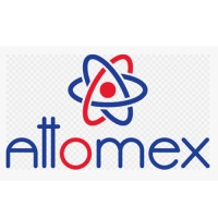 Дырокол металлический 25 листов, Attomex, форматная линейка, синий