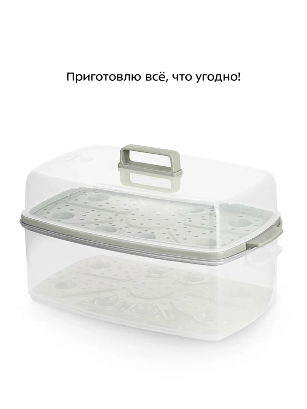 Пароварка электрическая с таймером КТ-6431 - 800 Вт