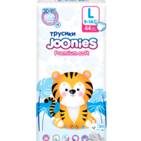 Подгузники-трусики детские JOONIES Premium Soft L 9–14кг, 44шт