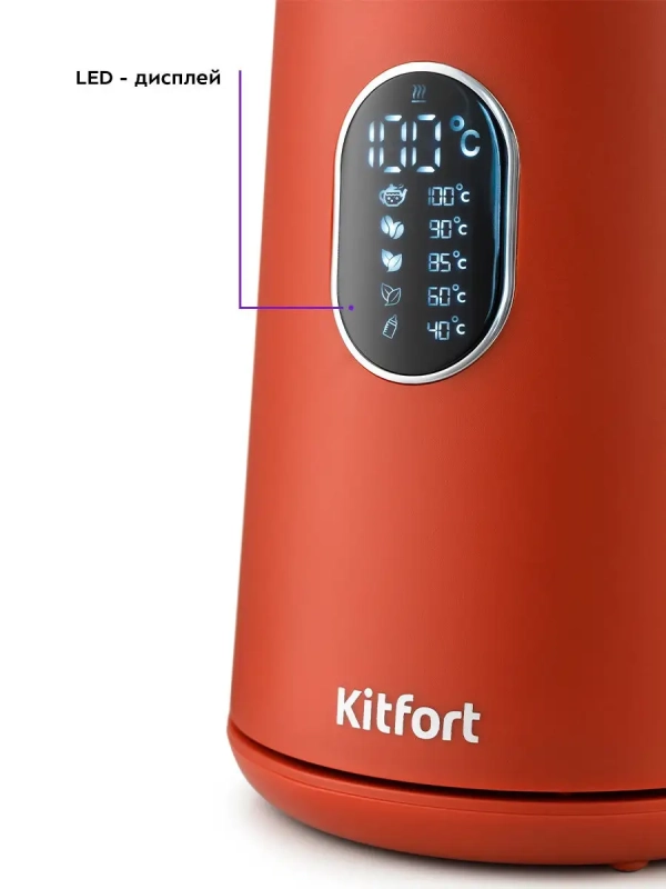 Чайник электрический металлический пластик КТ-6115 - 1.5 л Чайник электрический металлический пластик КТ-6115 - 1.5 л