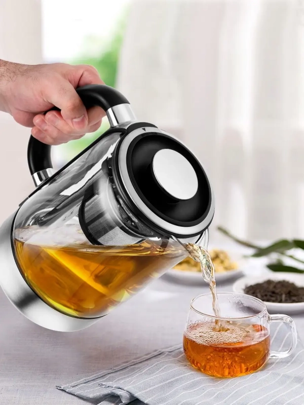 Чайник электрический стеклянный КТ-6116 - 1.7 л Чайник электрический стеклянный КТ-6116 - 1.7 л