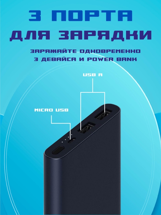 Xiaomi Power Bank 10000 мАч Xiaomi Power Bank 10000 мАч
