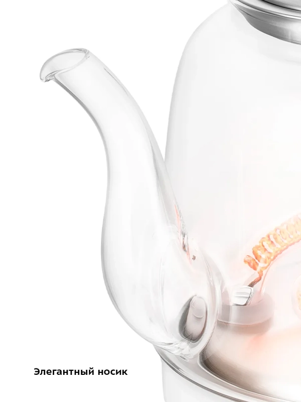 Чайник электрический стеклянный КТ-6722 - 1.2 л. - 1300 Вт Чайник электрический стеклянный КТ-6722 - 1.2 л. - 1300 Вт