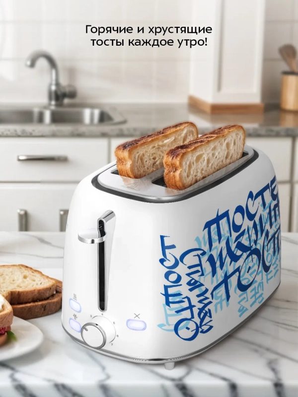 Тостер для хлеба с поддоном для крошек КТ-6867 - 920-1080 Вт Тостер для хлеба с поддоном для крошек КТ-6867 - 920-1080 Вт