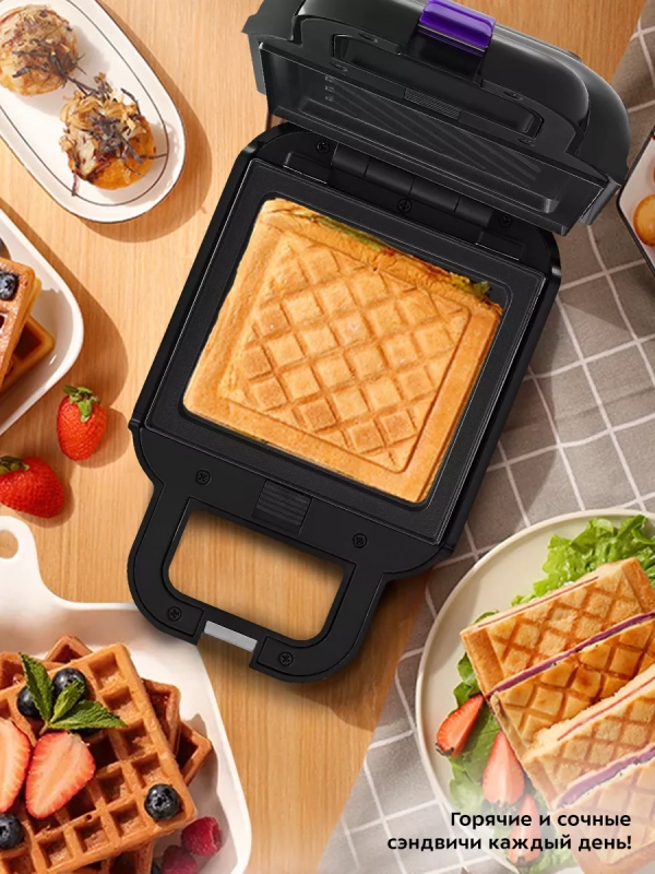 Вафельница электрическая для венских вафель КТ-3609 (3 в 1) Вафельница электрическая для венских вафель КТ-3609 (3 в 1)