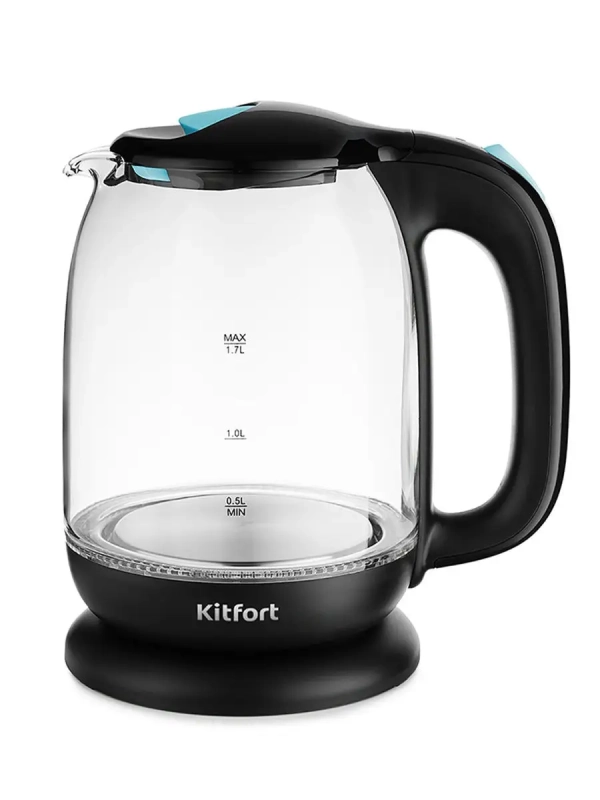 Чайник электрический стеклянный с подсветкой КТ-625 - 1.7 л Чайник электрический стеклянный с подсветкой КТ-625 - 1.7 л
