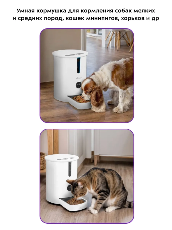 Кормушка для кошек автокормушка для собак КТ-2080