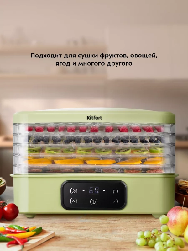 Сушилка для овощей и фруктов КТ-1992 - 240 Вт