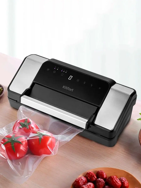 Вакууматор КТ-1532 вакуумный упаковщик для продуктов 130 Вт Вакууматор КТ-1532 вакуумный упаковщик для продуктов 130 Вт