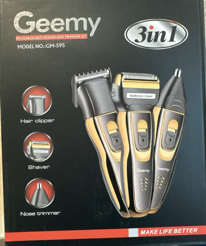 Набор для стрижки волос 3в1 GM-595 Набор для стрижки волос 3в1 GM-595