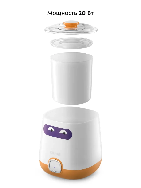 Йогуртница электрическая КТ-6403 - 1 л - 20 Вт Йогуртница электрическая КТ-6403 - 1 л - 20 Вт
