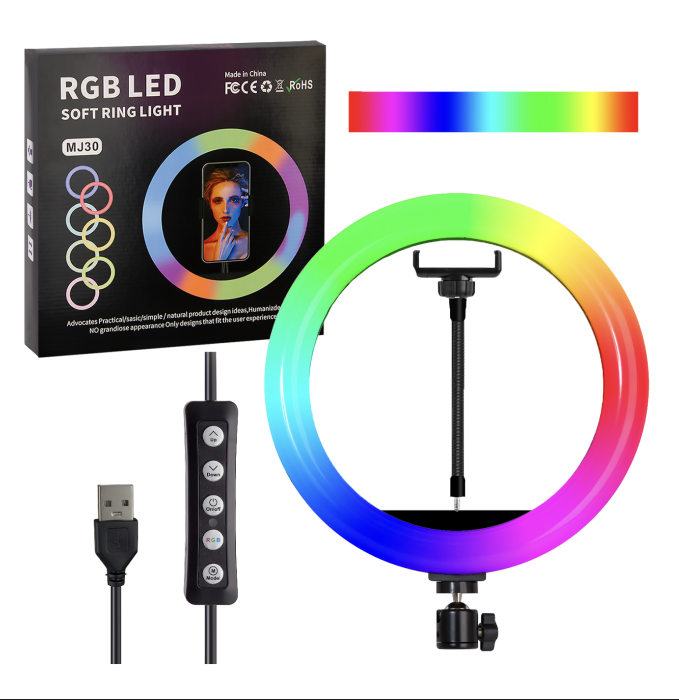 Селфи кольцо 30cm 12 Селфи кольцо 30cm 12" RGB MJ30