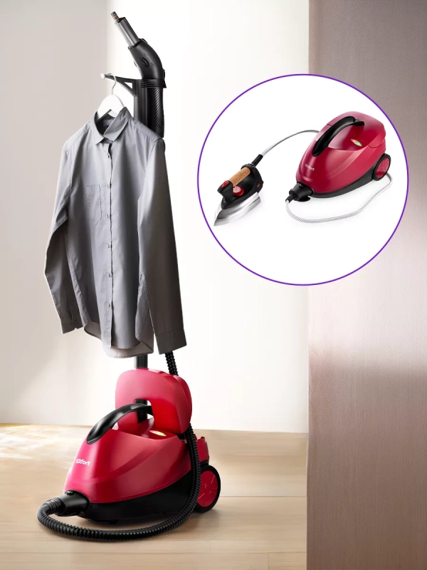 Пароочиститель для дома КТ-9184 (2 в 1) - 2300 Вт
