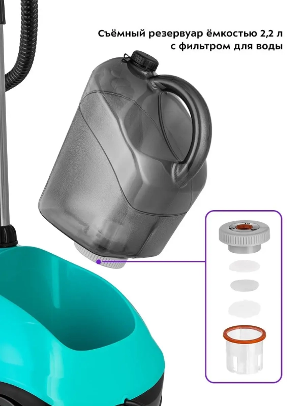 Отпариватель вертикальный для одежды КТ-9123 - 1960 Вт Отпариватель вертикальный для одежды КТ-9123 - 1960 Вт