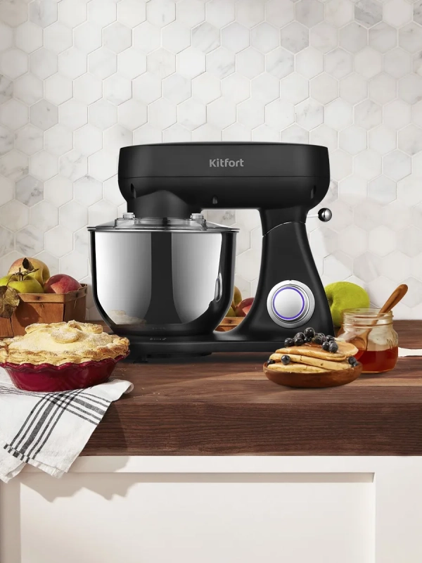 Планетарный миксер с чашей 5 литров мощный КТ-3076 Планетарный миксер с чашей 5 литров мощный КТ-3076