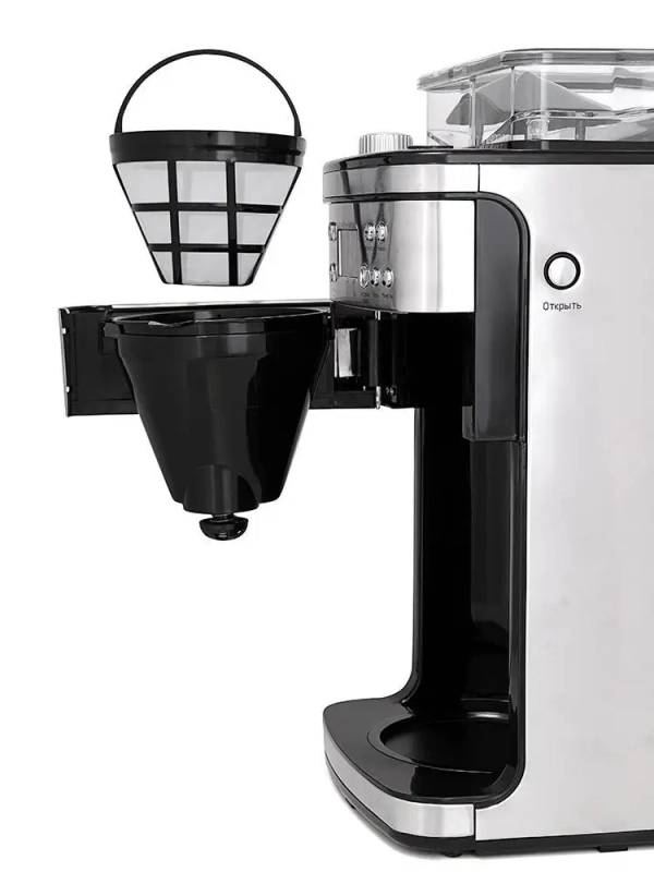 Кофемашина капельная кофемолка КТ-705 - 1050 Вт - 1.5 л Кофемашина капельная кофемолка КТ-705 - 1050 Вт - 1.5 л