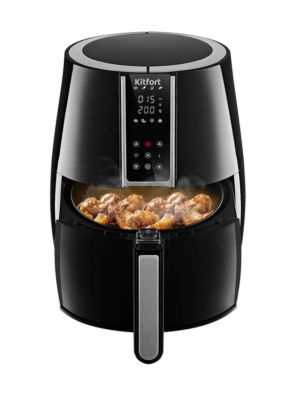 Аэрогриль со съемным поддоном КТ-2227 - 3.5 л 1500 Вт Аэрогриль со съемным поддоном КТ-2227 - 3.5 л 1500 Вт