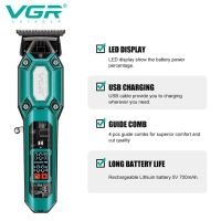 Машинка для стрижки волос VGR V-600 Черная
