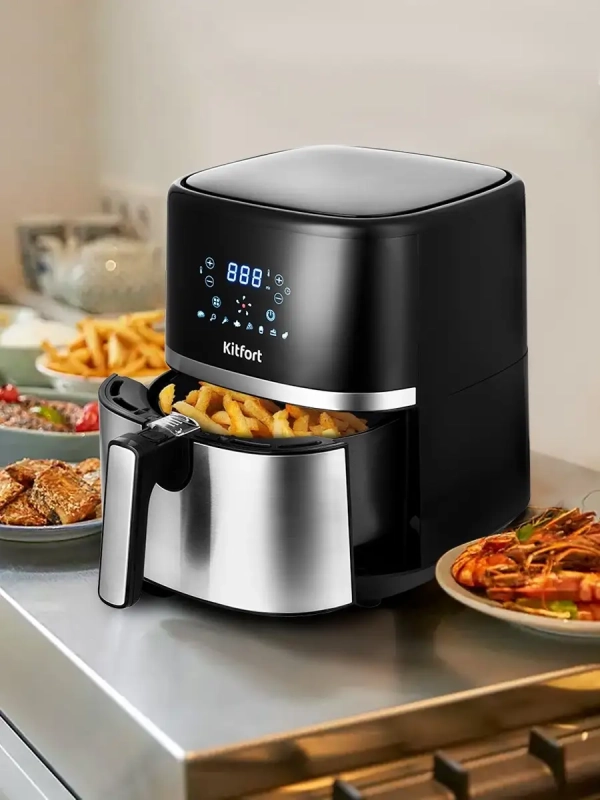 Аэрогриль электрический для дома КТ-2221 - 3.3 л 1500 Вт Аэрогриль электрический для дома КТ-2221 - 3.3 л 1500 Вт