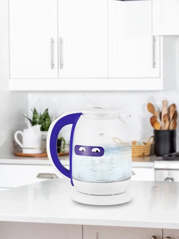 Чайник электрический стеклянный с подсветкой КТ-6140 - 1.7 л Чайник электрический стеклянный с подсветкой КТ-6140 - 1.7 л