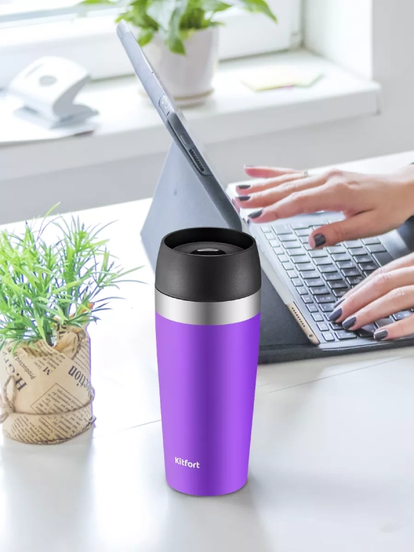 Термокружка для кофе КТ-1223 - 0.4 л Термокружка для кофе КТ-1223 - 0.4 л