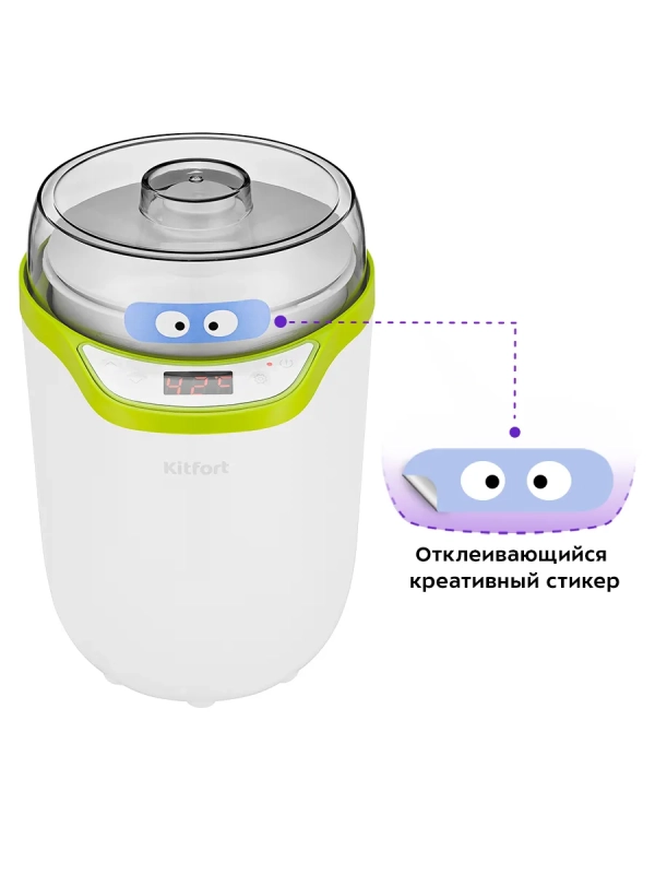 Йогуртница электрическая КТ-2077 25 Вт 1,8 л Йогуртница электрическая КТ-2077 25 Вт 1,8 л