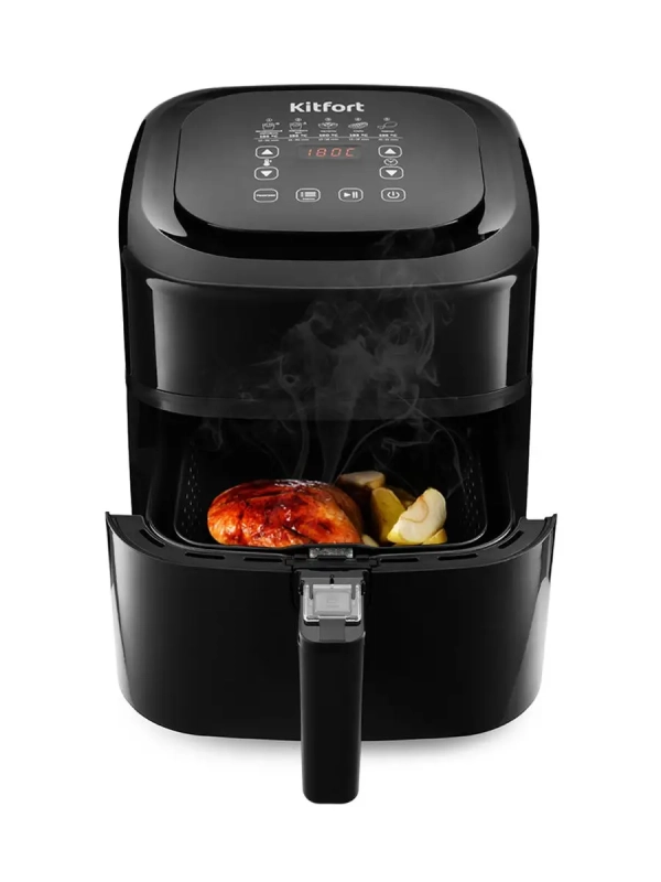 Аэрогриль электрический с поддоном КТ-2215 - 4.5 л Аэрогриль электрический с поддоном КТ-2215 - 4.5 л