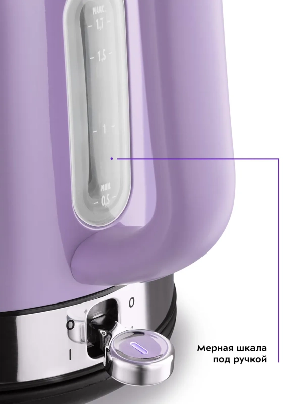 Чайник электрический металлический КТ-6147 - 1.7 л Чайник электрический металлический КТ-6147 - 1.7 л