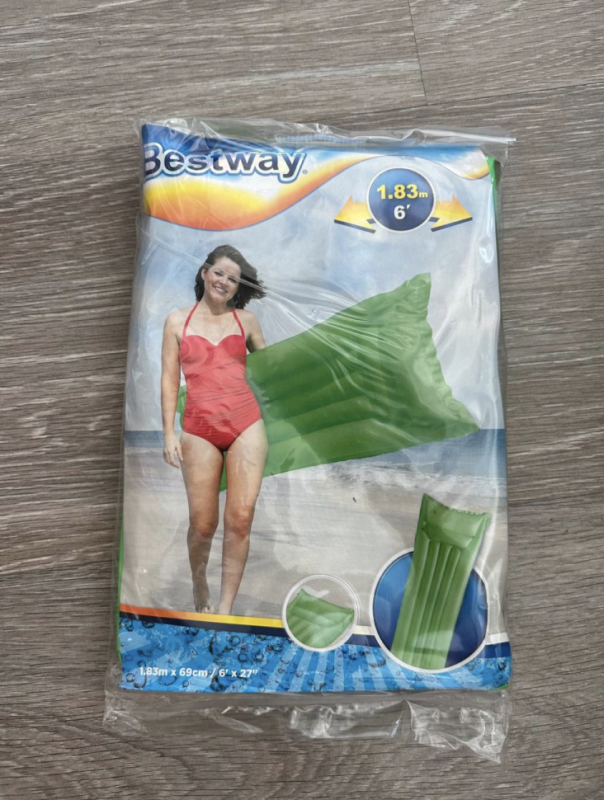 Матрас для плавания, 183 х 69 см, цвет зеленый Матрас для плавания, 183 х 69 см, цвет зеленый