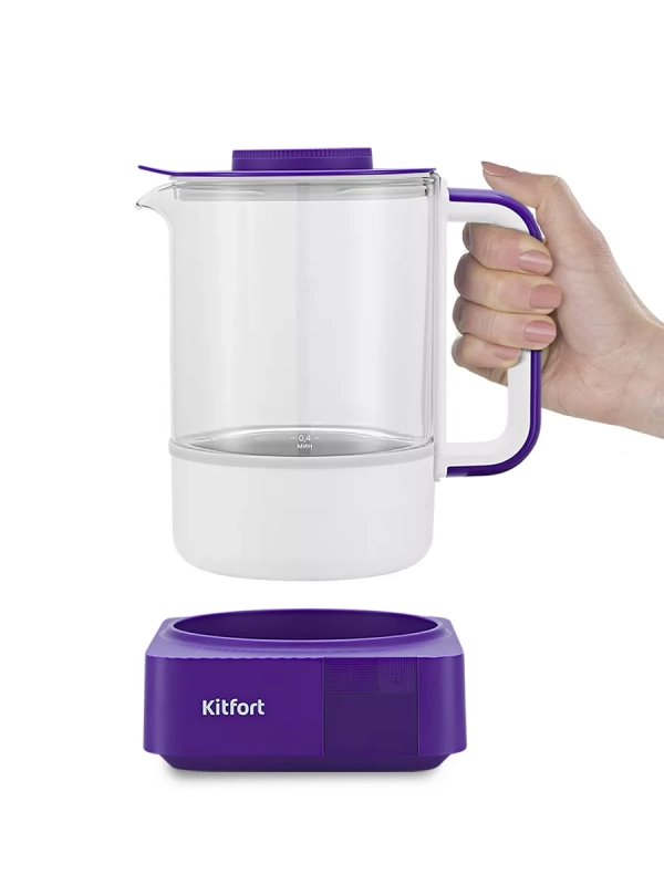 Чайник электрический стеклянный КТ-6191 - 1.3 л