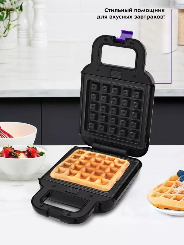 Вафельница электрическая для венских вафель КТ-3609 (3 в 1) Вафельница электрическая для венских вафель КТ-3609 (3 в 1)