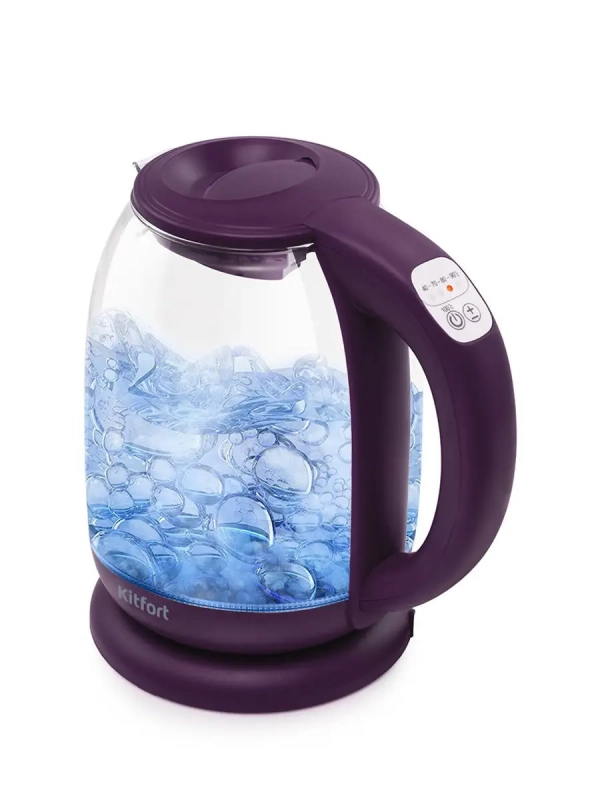 Чайник электрический стеклянный с подсветкой КТ-640 - 1.7 л Чайник электрический стеклянный с подсветкой КТ-640 - 1.7 л