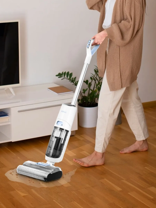 Вертикальный беспроводной моющий пылесос КТ-5254 - 180 Вт Вертикальный беспроводной моющий пылесос КТ-5254 - 180 Вт