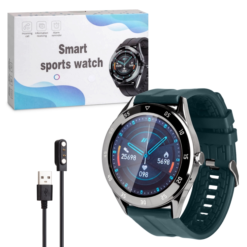 Фитнес-браслет Y10 зеленый + серебро Фитнес-браслет Y10 зеленый + серебро