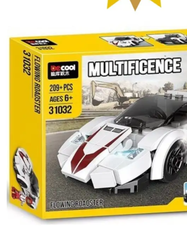 Конструктор Гоночный спорткар, белый 10 в 1 Конструктор Гоночный спорткар, белый 10 в 1
