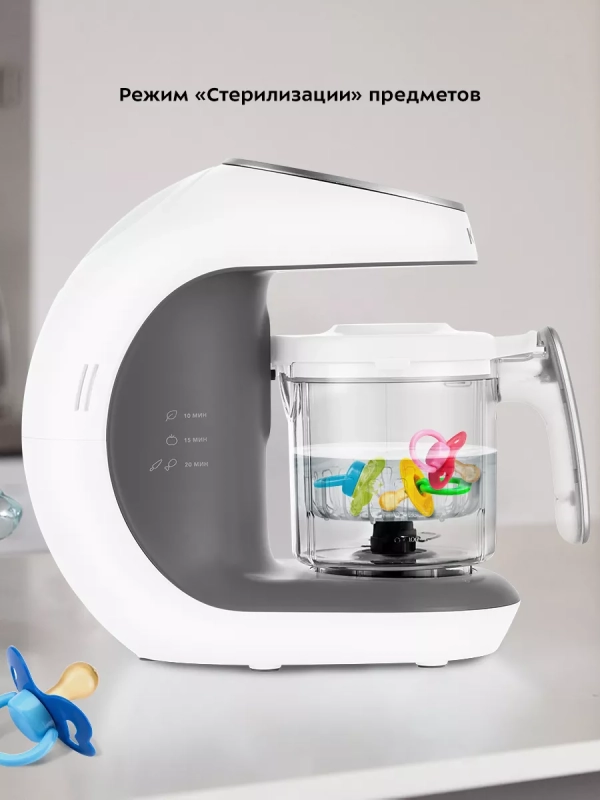 Пароварка-блендер для детского питания КТ-2322 - 300 Вт Пароварка-блендер для детского питания КТ-2322 - 300 Вт