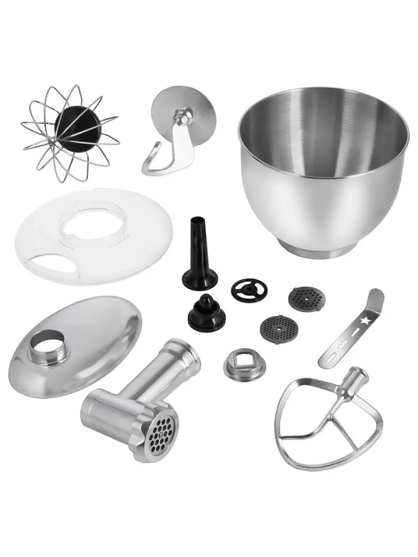 Цельнометаллический планетарный миксер КТ-1350 (2 в 1)