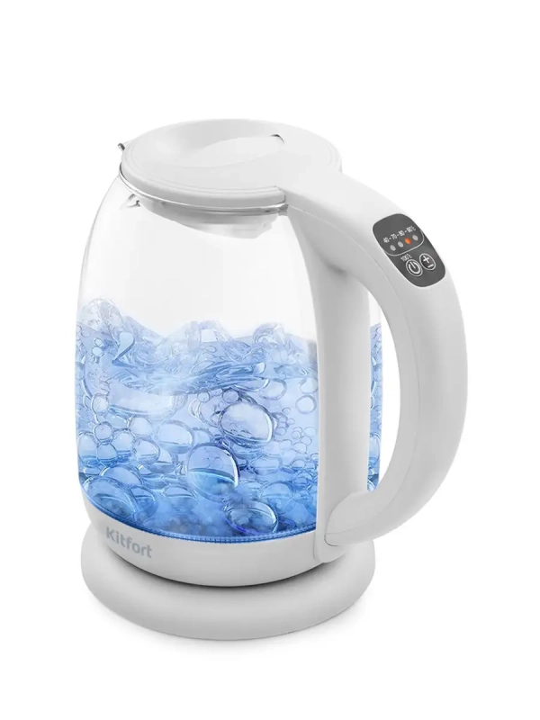 Чайник электрический стеклянный с подсветкой КТ-640 - 1.7 л Чайник электрический стеклянный с подсветкой КТ-640 - 1.7 л