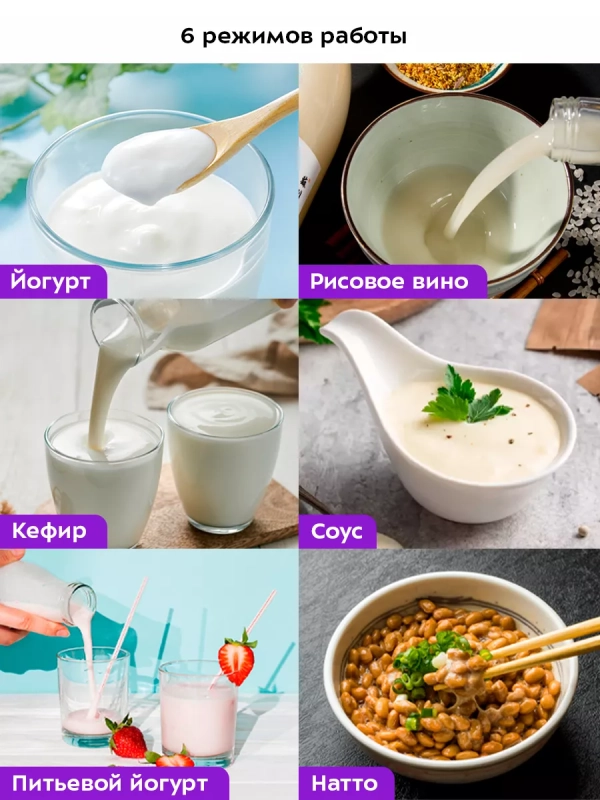 Йогуртница электрическая КТ-6296 - 30 Вт Йогуртница электрическая КТ-6296 - 30 Вт