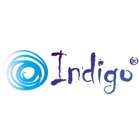 Булавы для художественной гимнастики вставляющиеся INDIGO, 36 см, цвет голубой/белый