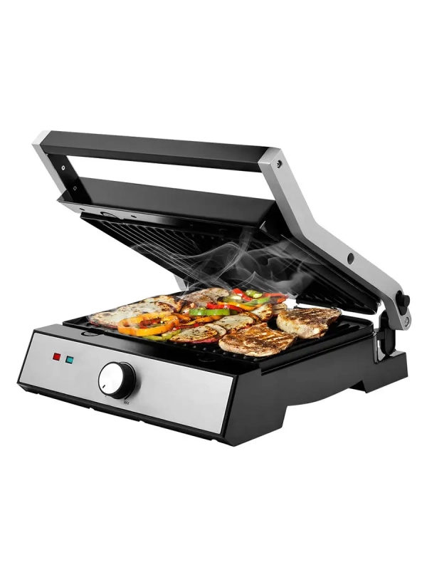 Электрогриль КТ-1653 двусторонний гриль электрический 2000Вт Электрогриль КТ-1653 двусторонний гриль электрический 2000Вт