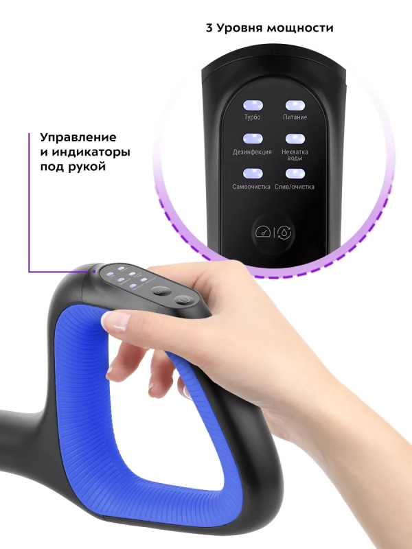 Вертикальный пылесос беспроводной моющий КТ-5238 - 125 Вт Вертикальный пылесос беспроводной моющий КТ-5238 - 125 Вт